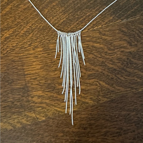 Vintage silver Tassel necklace - Picture 1 of 4